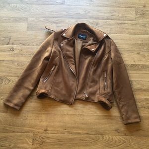 Women’s Suede Moto Jacket